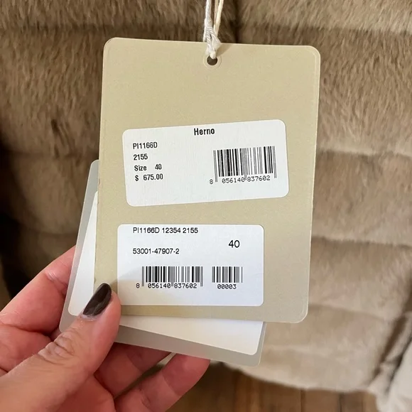 Herno Faux Fur Teddy Coat - Picture 5 of 6